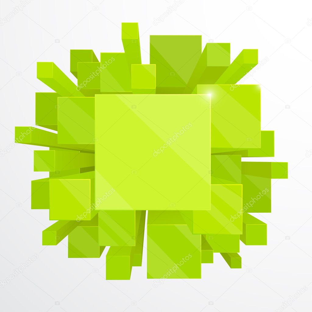Abstract Green Background Vector Free