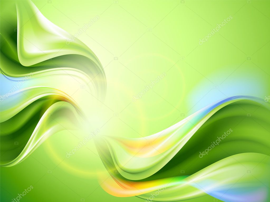 Abstract Green Background Vector
