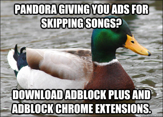 Ads On Pandora With Adblock