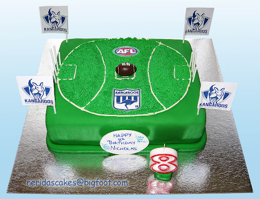 Afl Football Field Cake