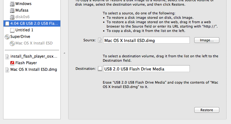 Airport Disk Utility Lion