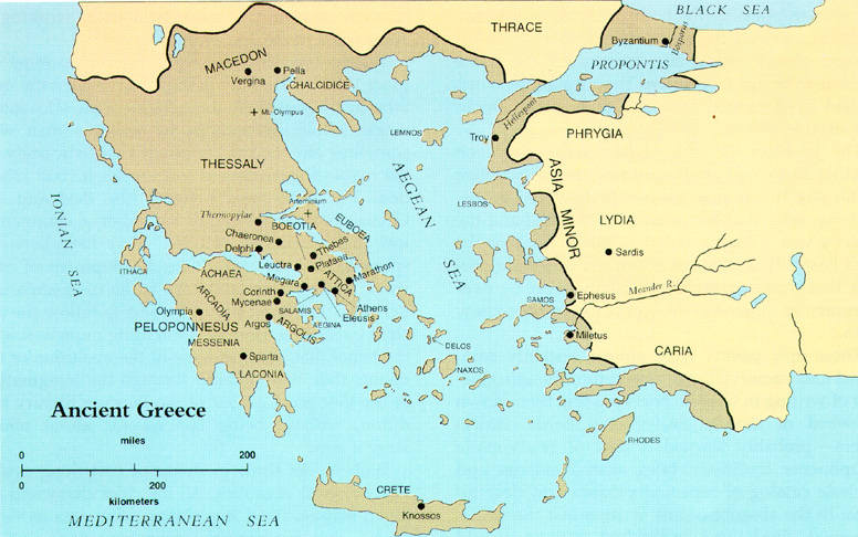 Ancient Byzantium Map
