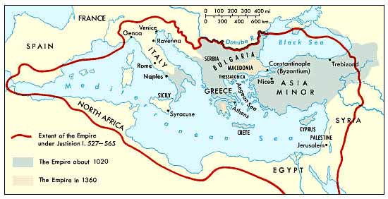 Ancient Byzantium Map