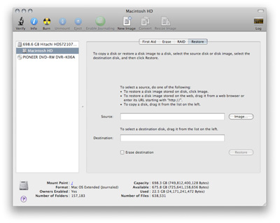 Apple Disk Utility Software