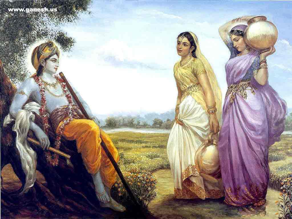 Bhagwan Krishna With Gopis
