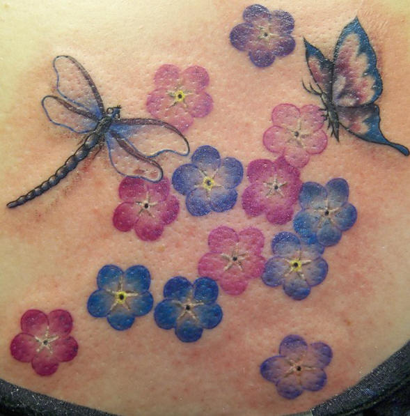 Butterfly And Dragonfly Tattoo Designs