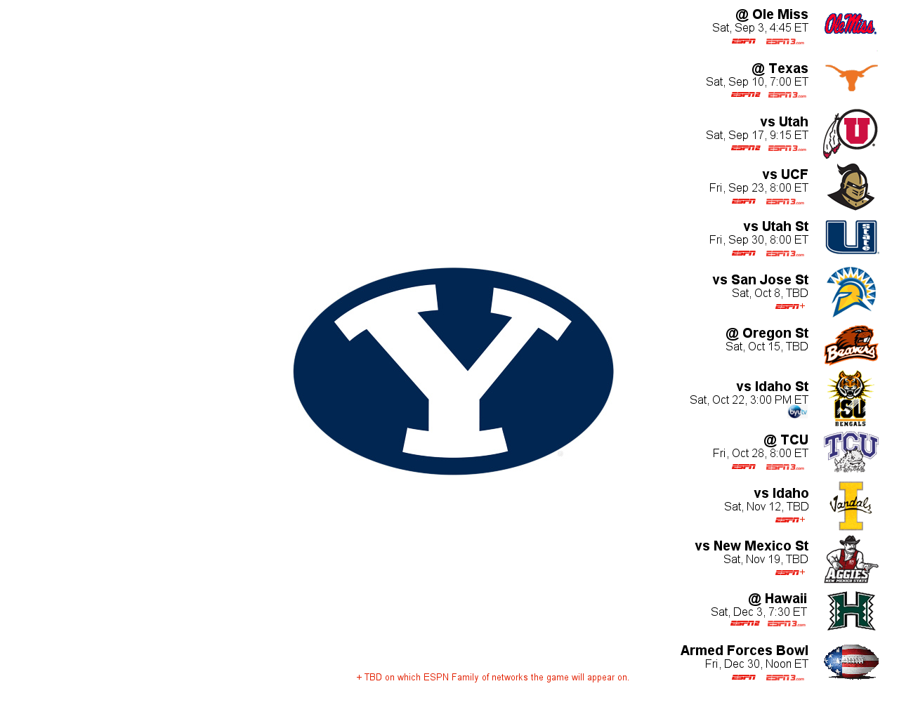 Byu Football 2013 Schedule Wallpaper