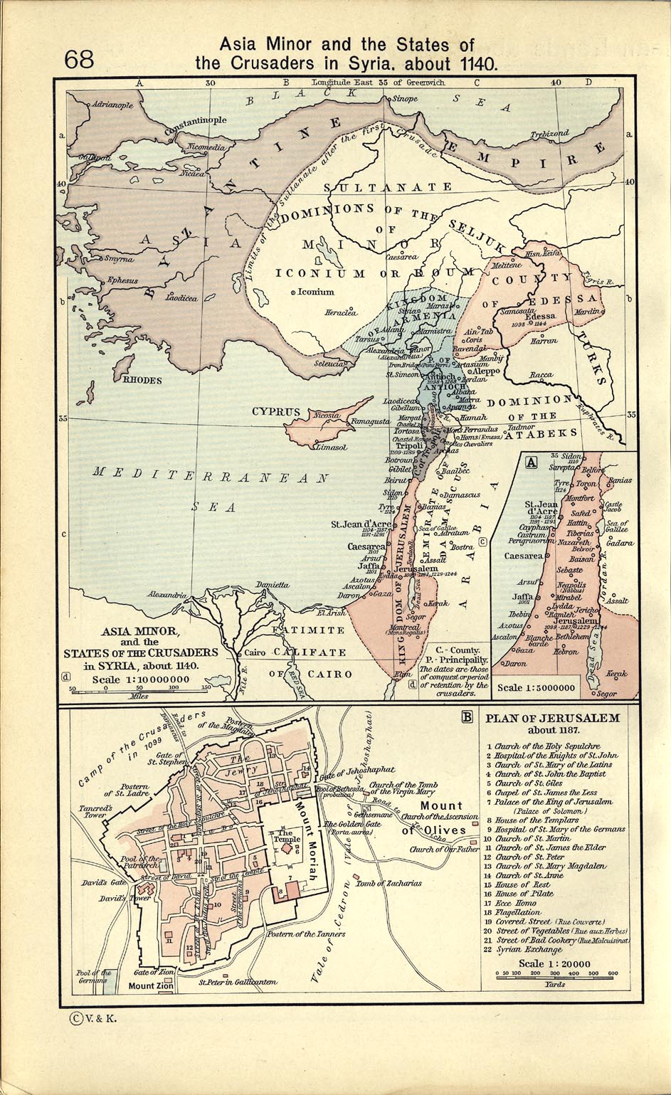 Byzantine Empire Map 1100