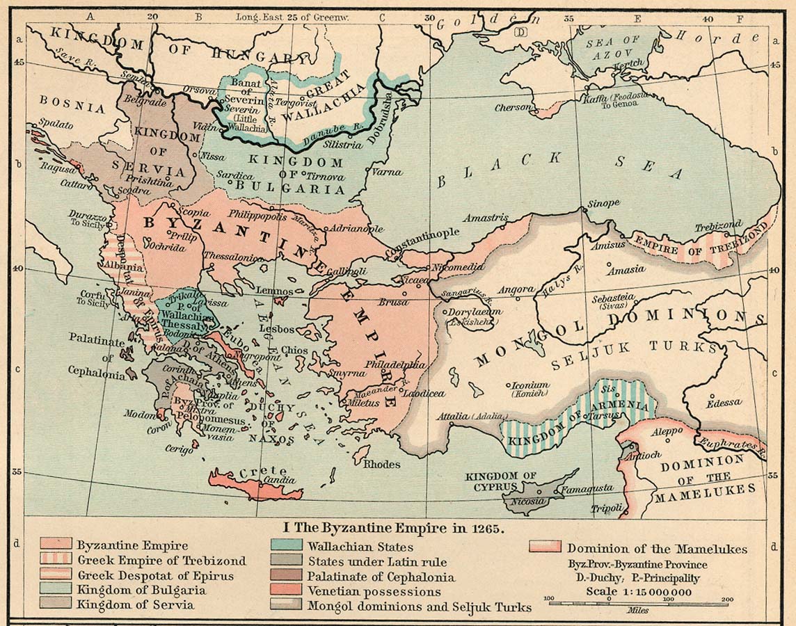 Byzantine Empire Map Black And White