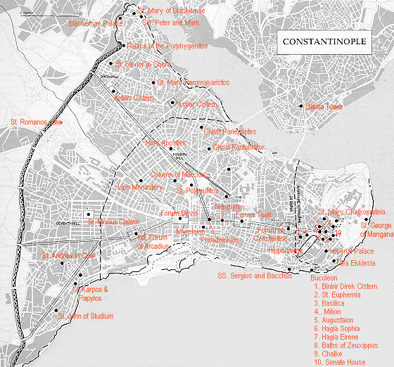 Byzantium City Map