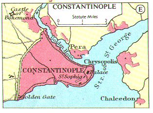 Byzantium Map Location