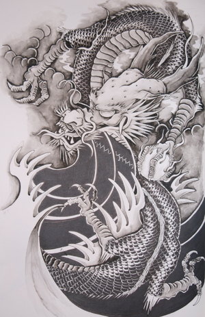 Chinese Dragon Tattoo Arm