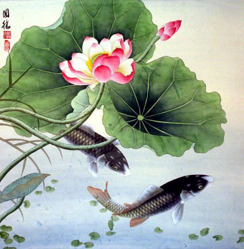 Chinese Koi Fish Drawings