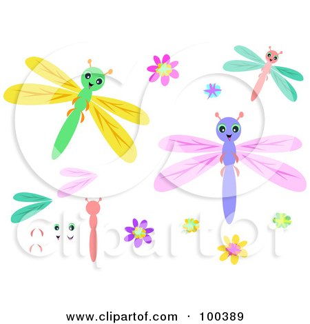 Cute Dragonfly Clipart