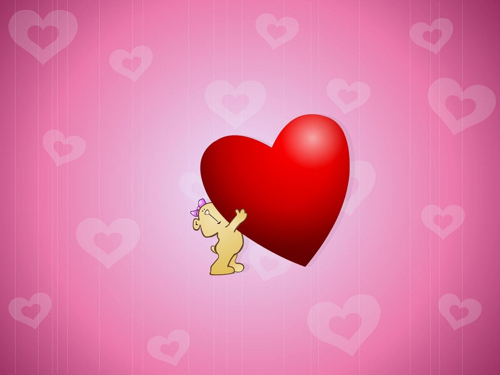 Cute Love Hearts Background