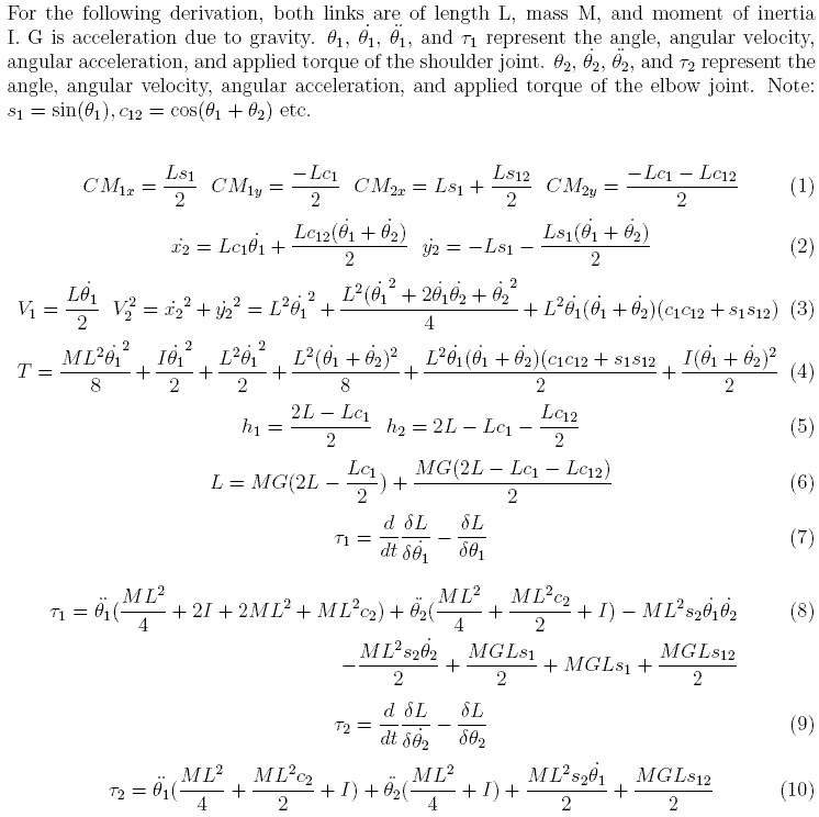 Derivation Of Three Equations Of Motion