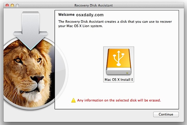 Disk Utility Lion Boot