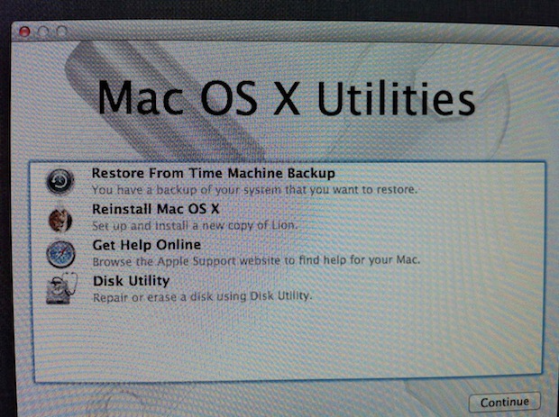 Disk Utility Lion Boot