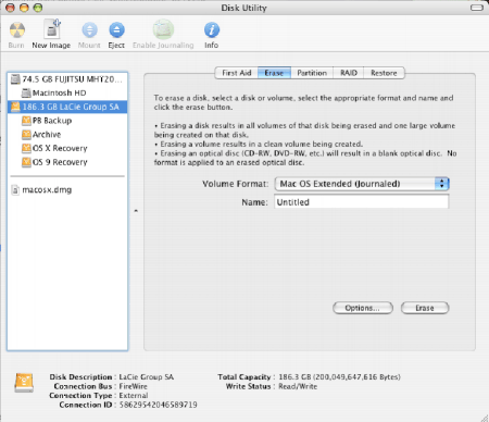 Disk Utility Macbook Pro