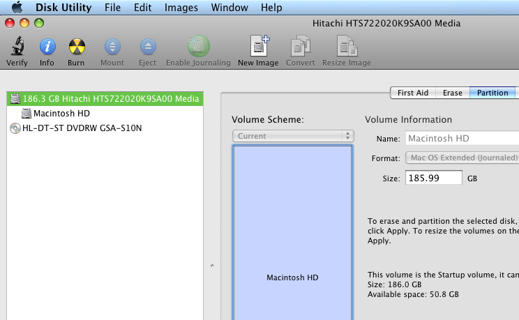 Disk Utility Partition Options Greyed Out