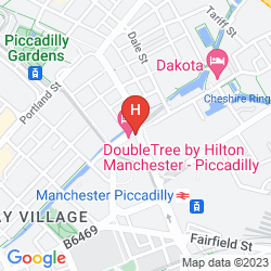 Doubletree Hilton Manchester Map