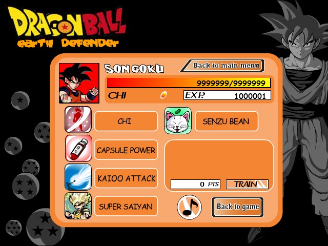 Dragon Ball Z Games Earth Defender Hacked Game