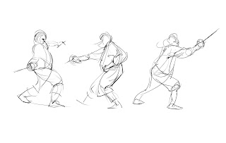 Draw Sword Fighting Poses