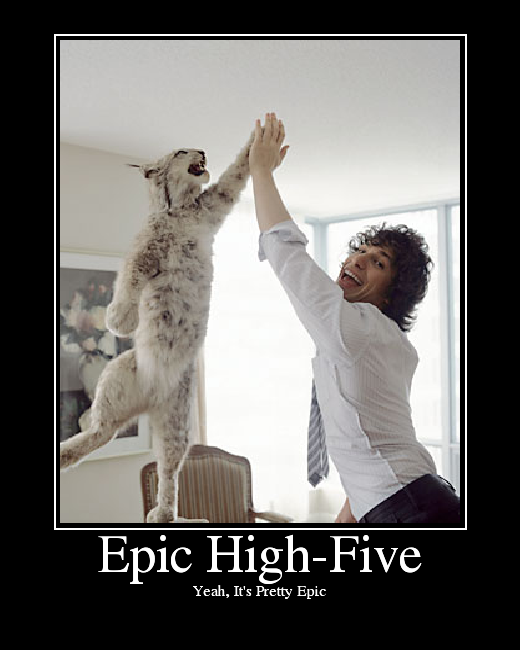 Epic High Five Gif