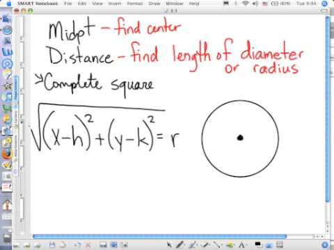 Equations Of Circles Practice