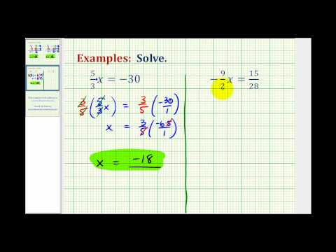 Equations With Fractions And Variables