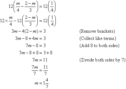 Equations With Fractions