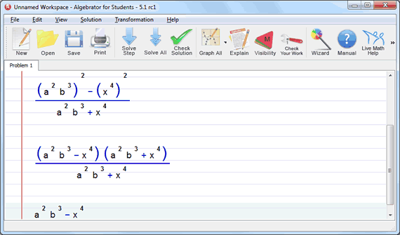 Equations With Fractions Solver