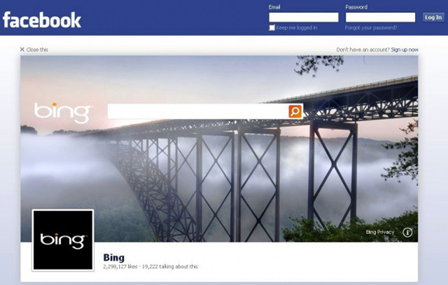 Facebook Logout Home Page