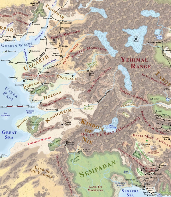 Faerun World Map