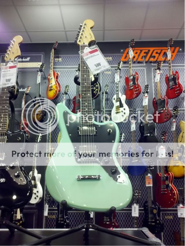 Fender Jaguar Blacktop Seafoam Green