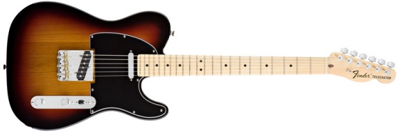 Fender Stratocaster Sunburst Black Pickguard