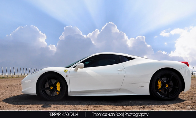 Ferrari 458 White And Black