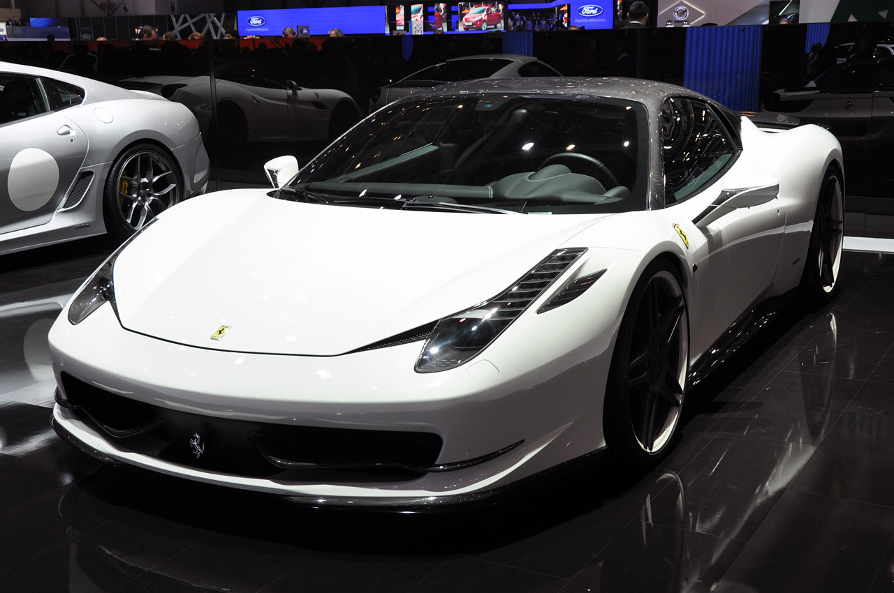 Ferrari 458 White Black Roof
