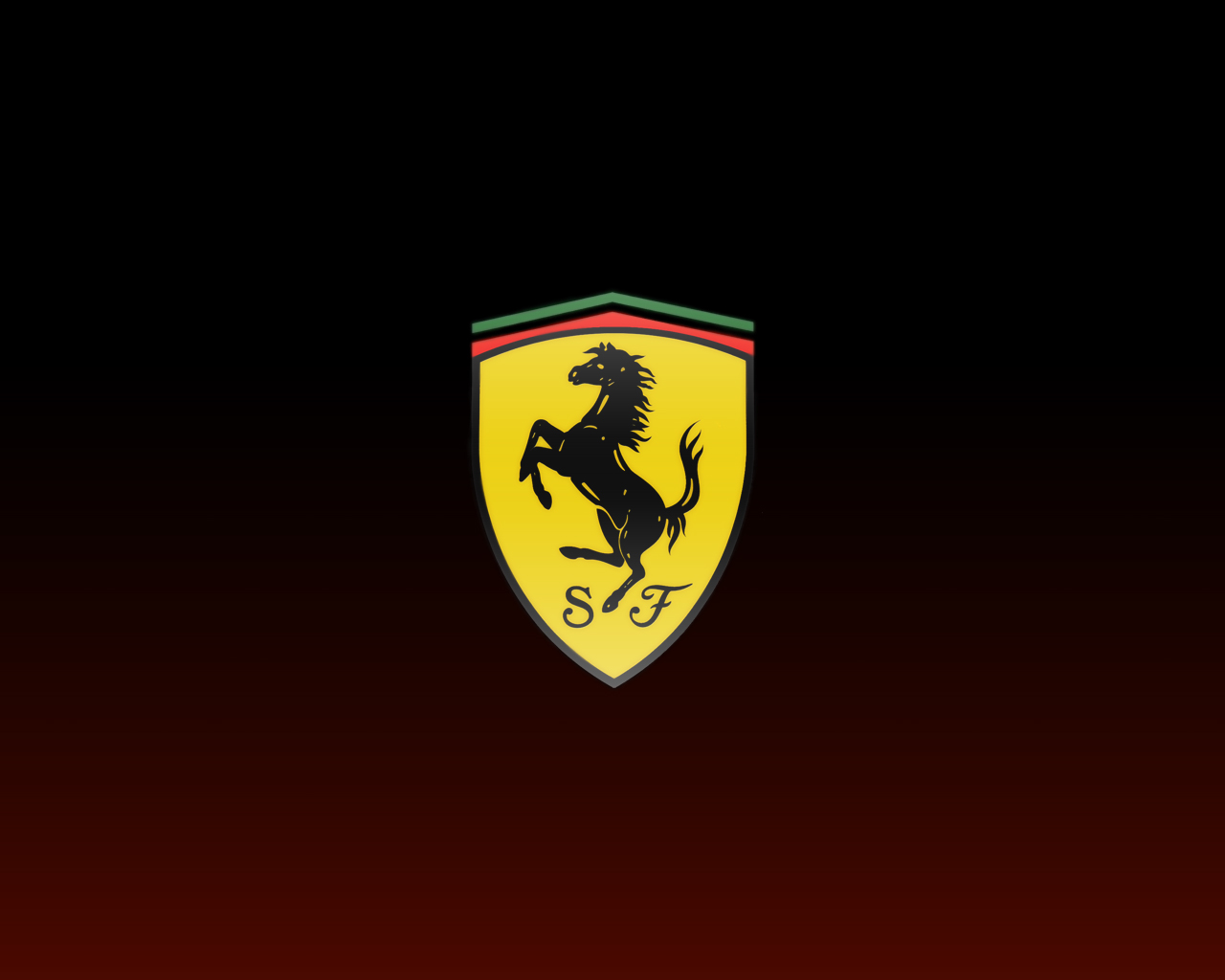 Ferrari Logo Black