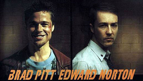 Fight Club Edward Norton Brad Pitt