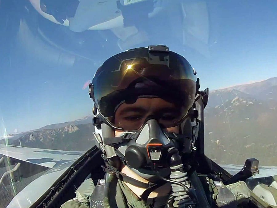 Fighter Pilot Cockpit View