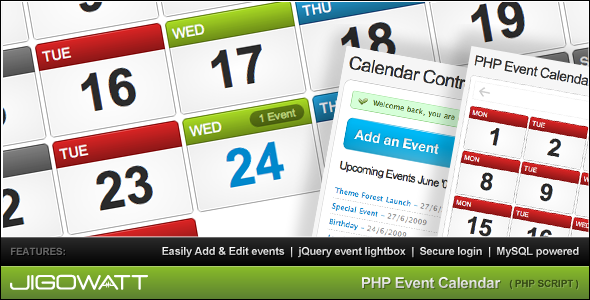Free Event Calendar Php Mysql
