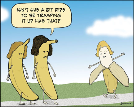 Funny Bananas Cartoon