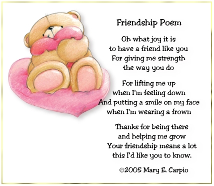 Funny Friendship Poems For Kids