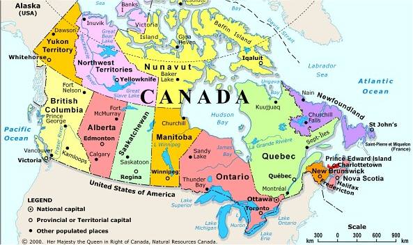 Gander Canada Map