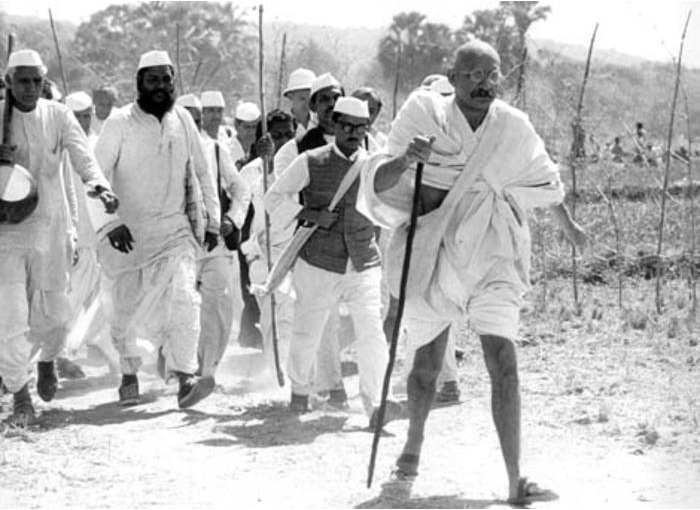 Gandhiji Walking