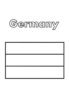 Germany Flag Coloring Page