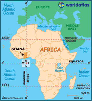 Ghana Accra Map