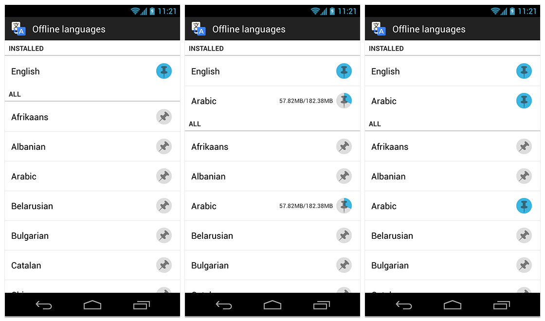 Google Translate App Offline