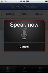 Google Translate Voice Recognition App